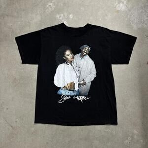 Selena & Tupac Large Front Icon Graphic Tee